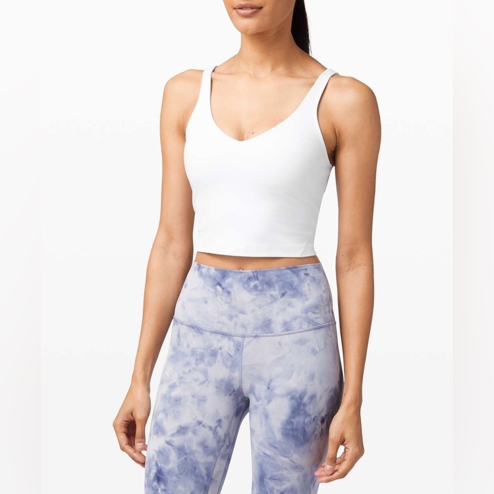 Lululemon Athletica White Align Ready & Go Sport Tank Top Women’s Size 4